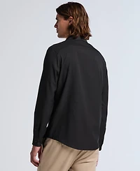 Perry Ellis Men's Slim-Fit Stretch Solid Button-Down Twill Shirt