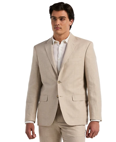 Perry Ellis Men's Herringbone Linen Blazer