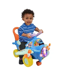 Kiddieland Activity Plane Stitch Lights and Sounds Ride-On, Ages 12-36 Mo.