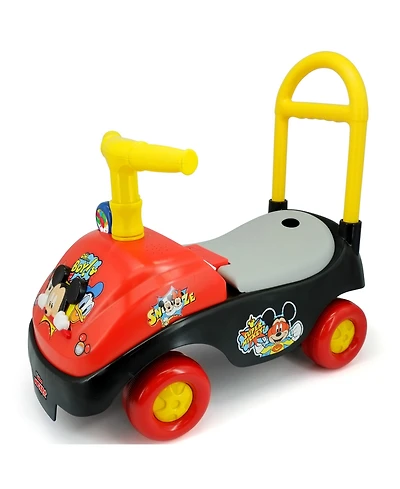 Kiddieland Foldable Handle Ride-On Mickey Mouse With Engaging Sounds, Ages 1+