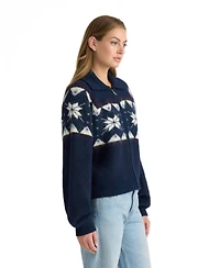 Nvlt Women's Fair Isle Full-Zip Raglan-Sleeve Jacket