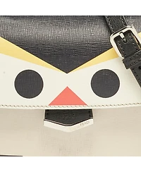 Pre-Owned Fendi Women's Mini Monster Demi Jour Multicolor Leather Top Handle Bag