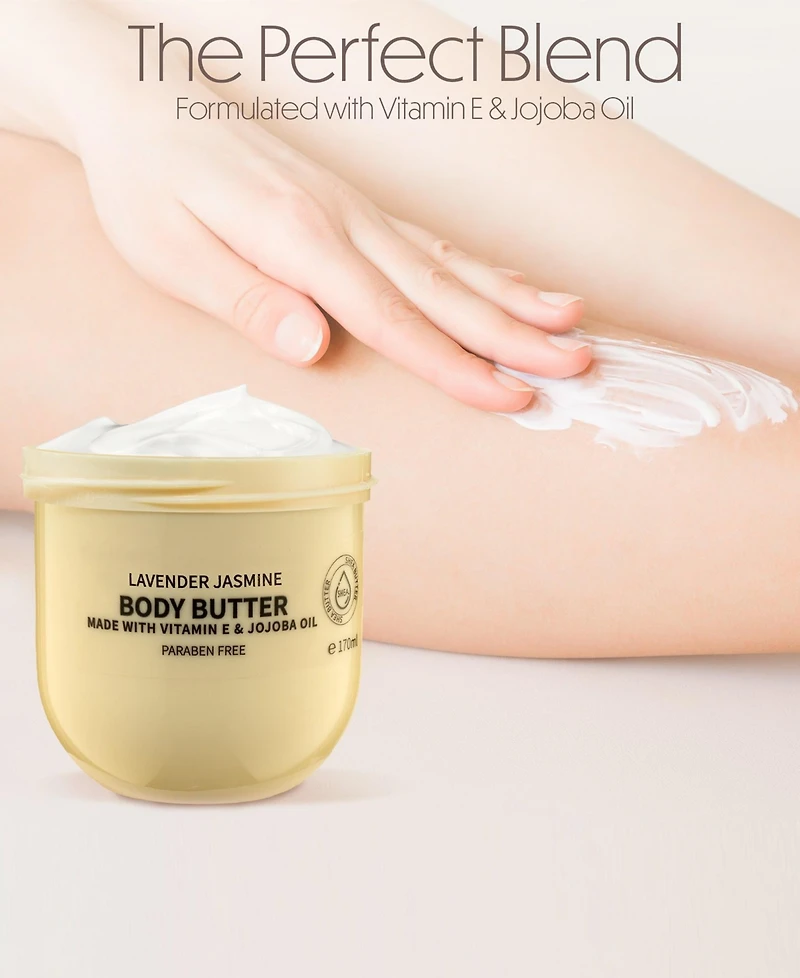 Lovery Lavender Jasmin Whipped Body Butter, 2-Pack Body Care Set