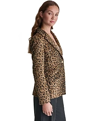 Bcbg Women's Leopard-Print Shoulder-Padded Blazer