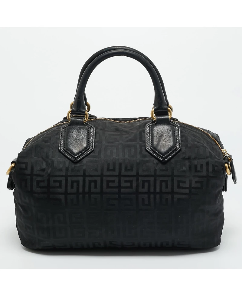 Pre-Owned Givenchy 4G Monogram Nylon and Leather Satchel
