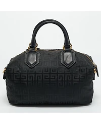 Pre-Owned Givenchy 4G Monogram Nylon and Leather Satchel