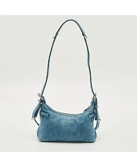Pre-Owned Givenchy Women's Moyou Mini Denim Hobo Shoulder Bag