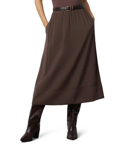 Cable & Gauge Women's Pull-On Midi Skirt