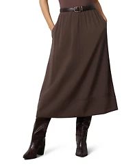 Cable & Gauge Women's Pull-On Midi Skirt