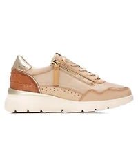 Xti Women's Leather Casual Slip On Carmela Collection Sneakers