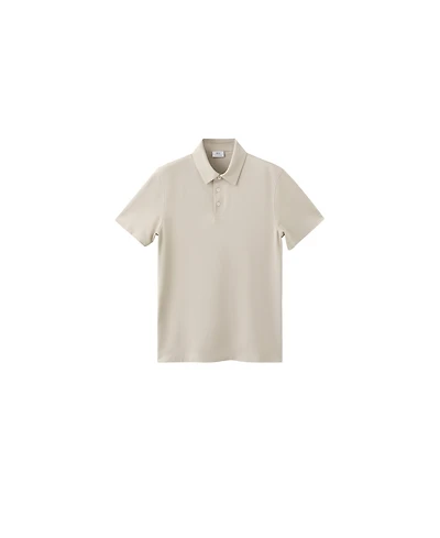 Mango Men's Slim Fit Cotton Pique Blend Polo Shirt
