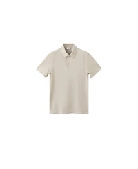Mango Men's Slim Fit Cotton Pique Blend Polo Shirt