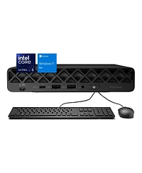 Hp ProDesk 4 Ai Mini Desktop, Core Ultra 5 235T, Intel Graphics, 32GB DDR5, 512GB Ssd, Wi-Fi 6, Wired Keyboard & Mouse, Win11 Pro, Black
