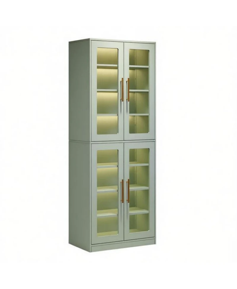 Slickblue 4 Door Shoe Storage Cabinet for Entryway Hallway Organization
