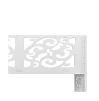 Slickblue 4 Tier Shoe Storage Rack with Decorative Carved Panels