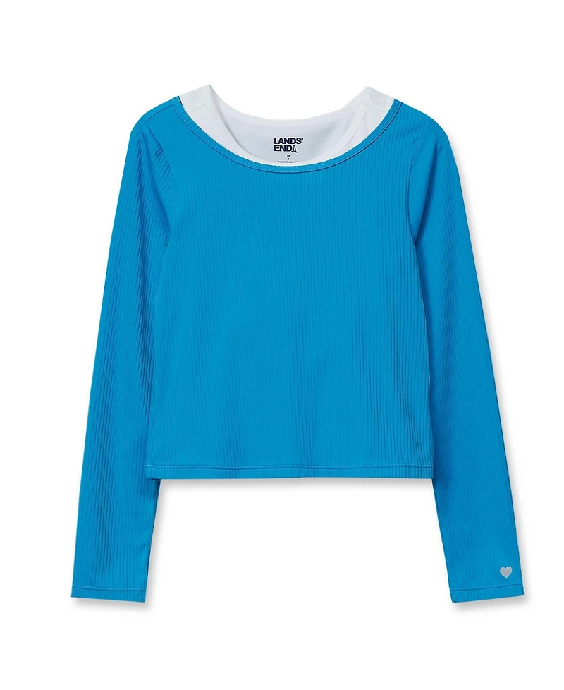 Lands' End Girls 2 1 Active Set Top