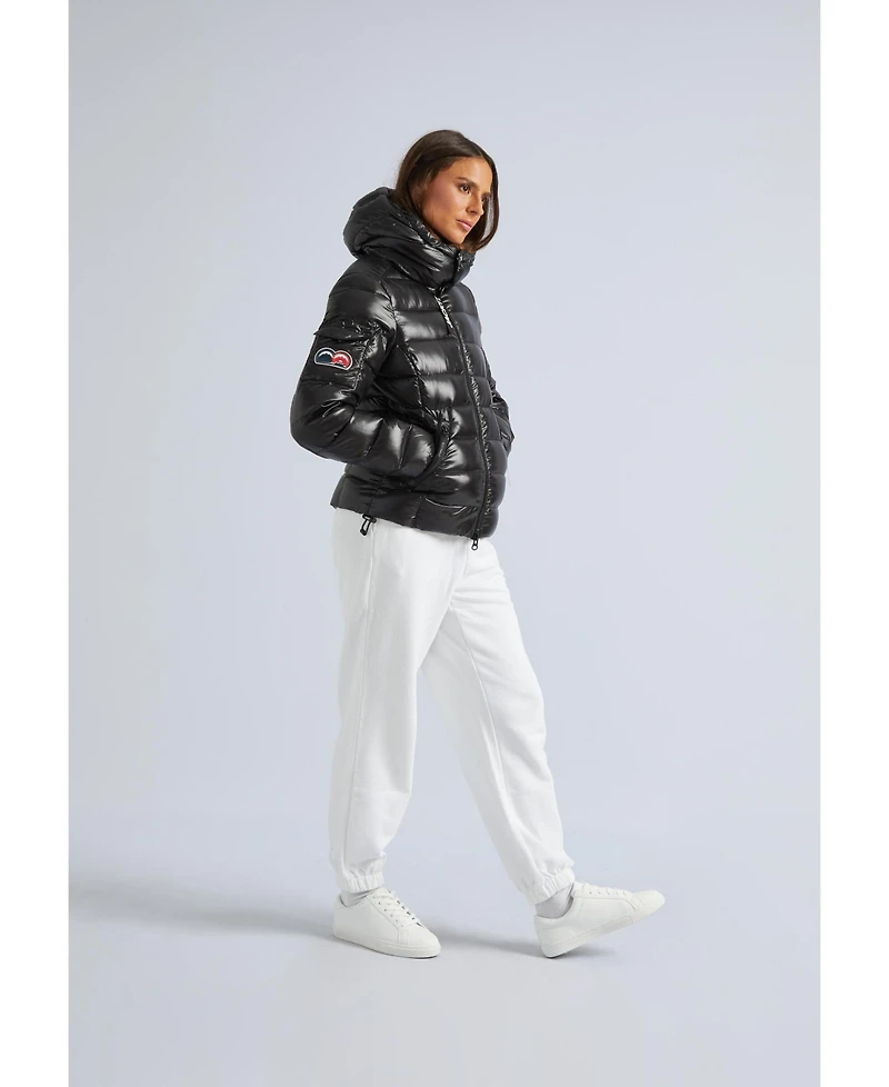 JACK1T Women's Quilted Hooded Puffer Jacket