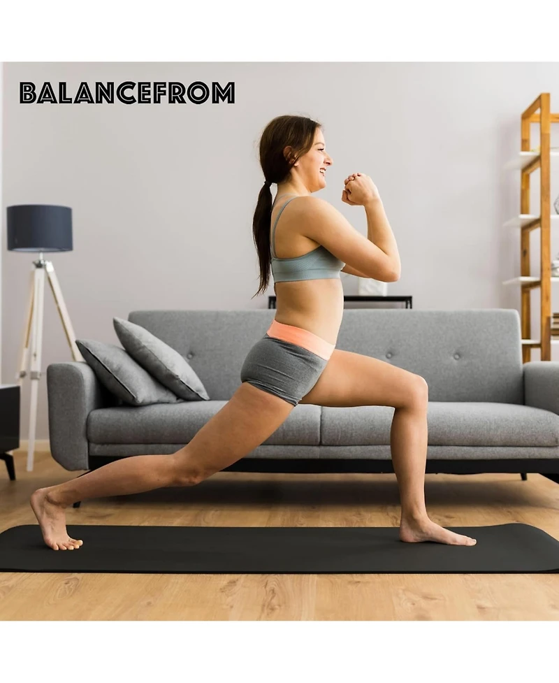 BalanceFrom Yoga Mat, 1" Extra Thick Exercise Pilates Workout Mat