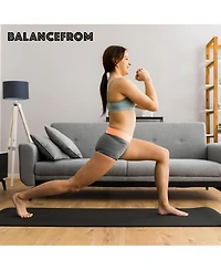 BalanceFrom Yoga Mat, 1" Extra Thick Exercise Pilates Workout Mat