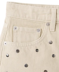 Mango Women's Studded Denim Shorts