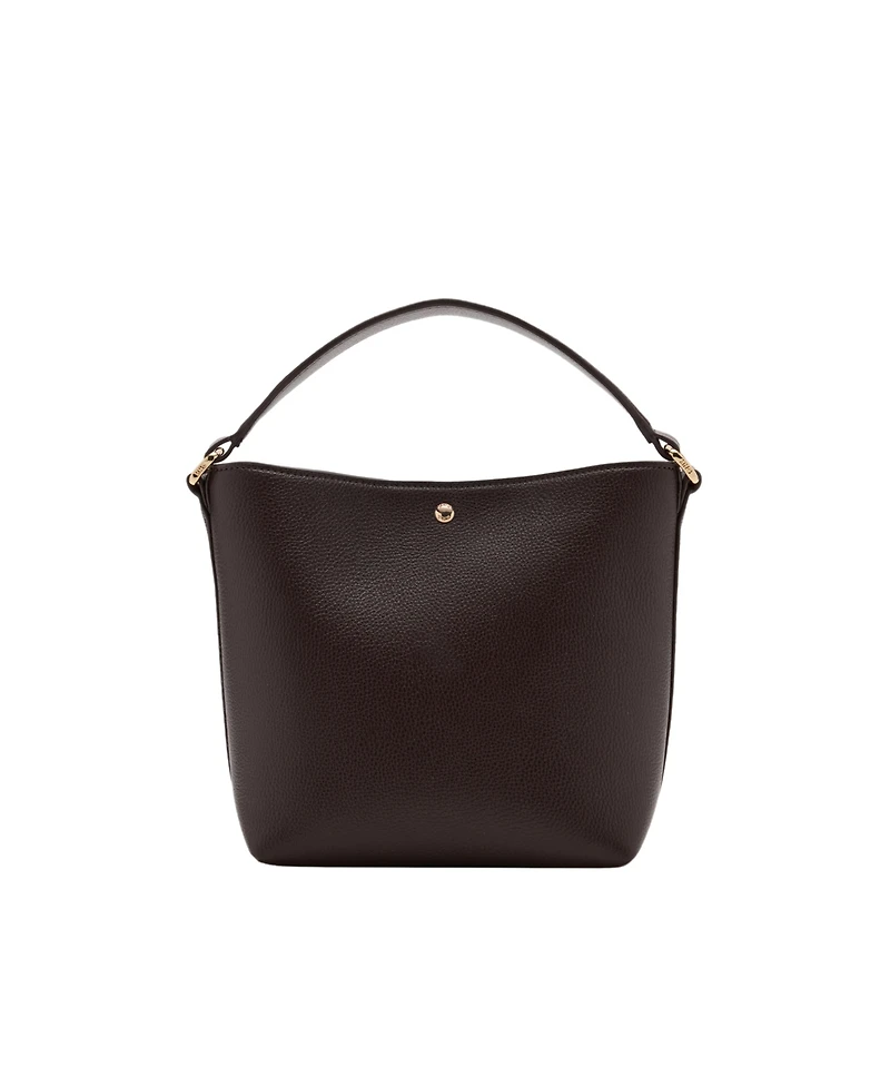 Mango Women's Small Faux Leather Bucket Handbag