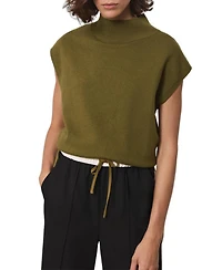 Mint Velvet Women's Mock-Neck Wool-Blend Sleeveless Vest