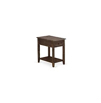 East West Furniture FN08Q-1DE07 2-Piece Platform Bedroom Furniture Set with 1 Modern Bed and a Mid Century Nightstand