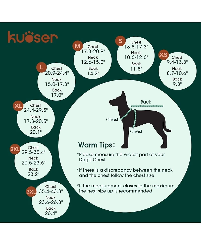 Reversible Waterproof Fleece-Lined Dog Jacket with Leash Access | Cold Weather Coat for Medium Dogs