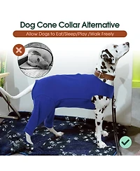 Rear Leg Recovery Onesie Surgical Suit for Dogs, Post-Surgery Wound Protection Bodysuit