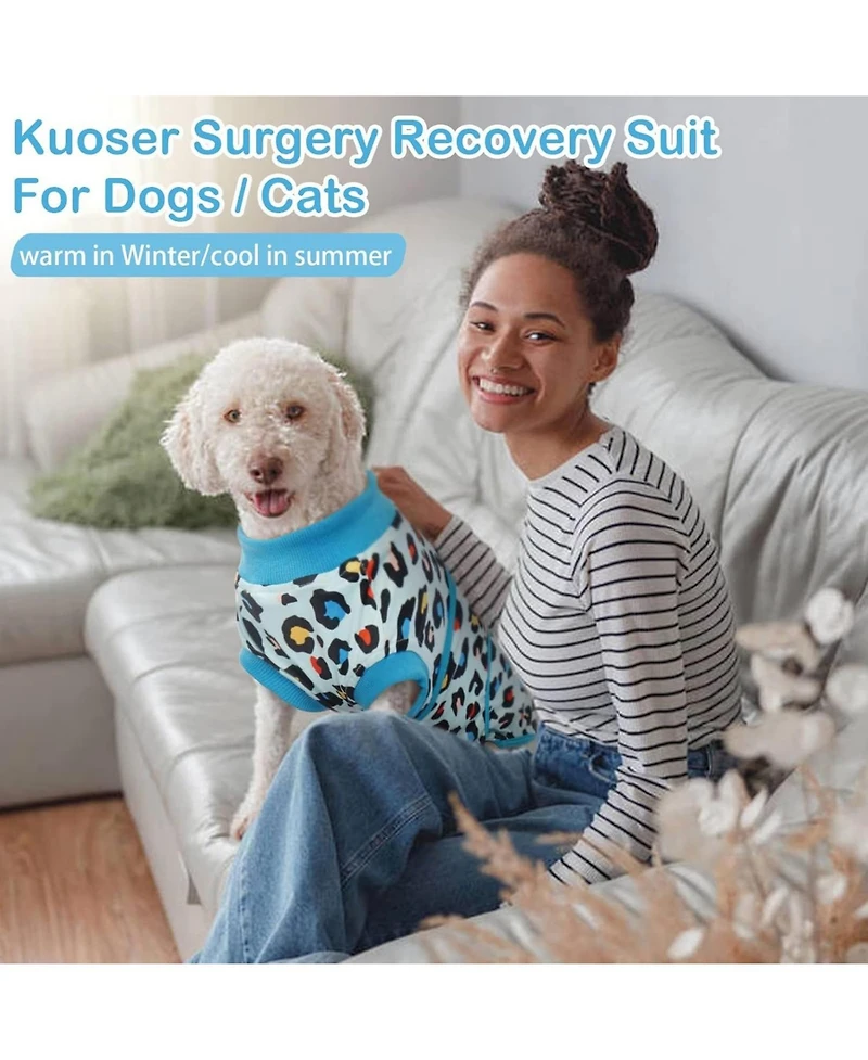 Post-Surgery Recovery Bodysuit for Dogs, Cone Alternative Onesie for Wound and Incision Protection
