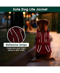 High-Flotation Ripstop Oxford Reflective Safety Life Vest for Dogs