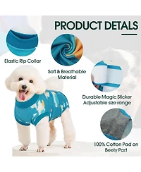 Breathable Stretch-Knit Post-Surgery Recovery Onesie for Dogs