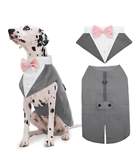 Formal Tuxedo and Bandana Two-Piece Set for Dogs