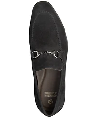 Johnston & Murphy Men's Elston Bit Suede Almond Toe Loafers