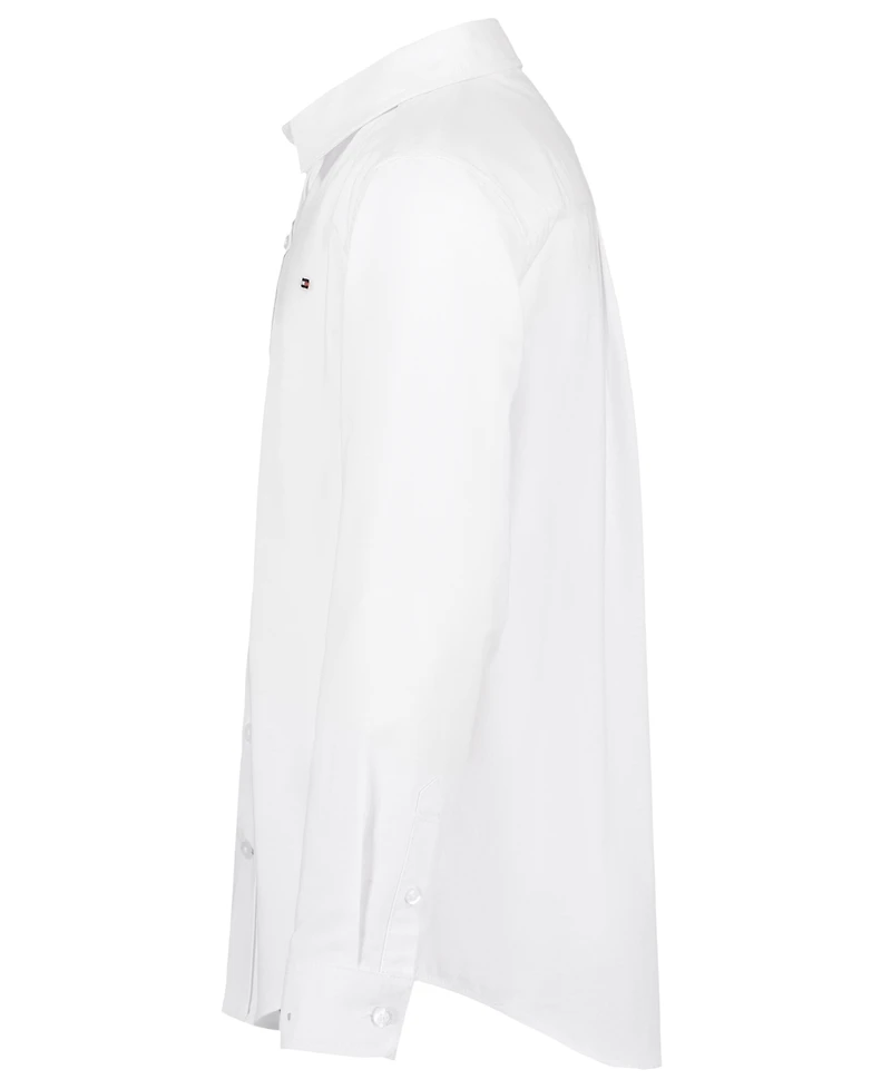 Tommy Hilfiger Boys' 4-20 Oxford Point Collar Long-Sleeve Shirt