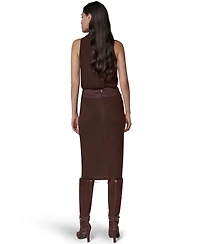 Donna Karan New York Women's High-Waisted Midi Wrap Skirt
