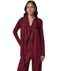Donna Karan New York Women's Wrap Long-Sleeve Tie-Front Cardigan