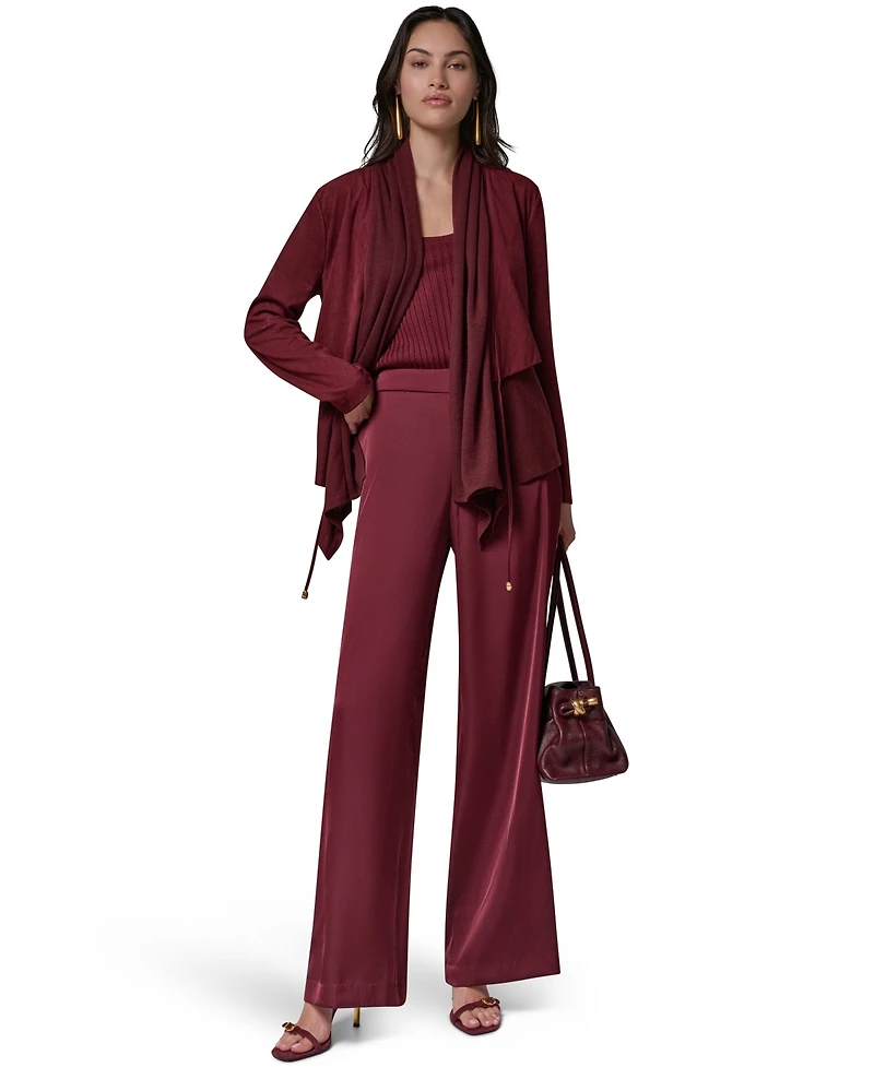 Donna Karan New York Women's Mxd Media Mixed-media Shawl Collar Jacket