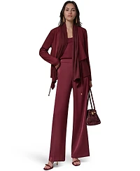 Donna Karan New York Women's Mxd Media Mixed-media Shawl Collar Jacket