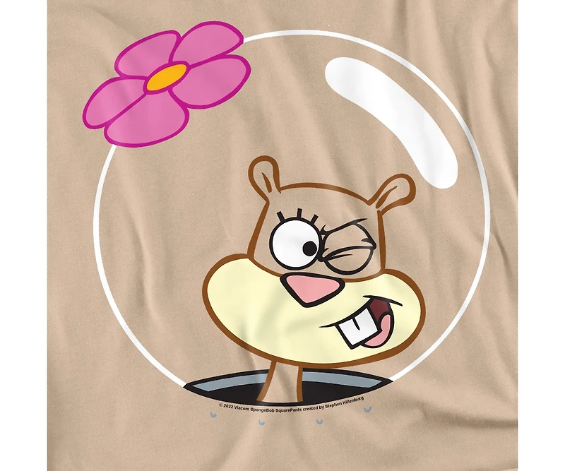 SpongeBob SquarePants Men's Sandy Wink Face Graphic Classic-Fit T-Shirt