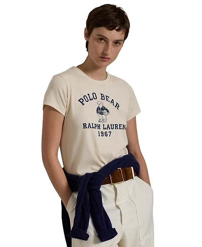 Polo Ralph Lauren Women's Polo Bear Cotton Jersey Tee