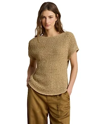Lauren Ralph Women's Boat Neck Dropped Shoulder Sweater