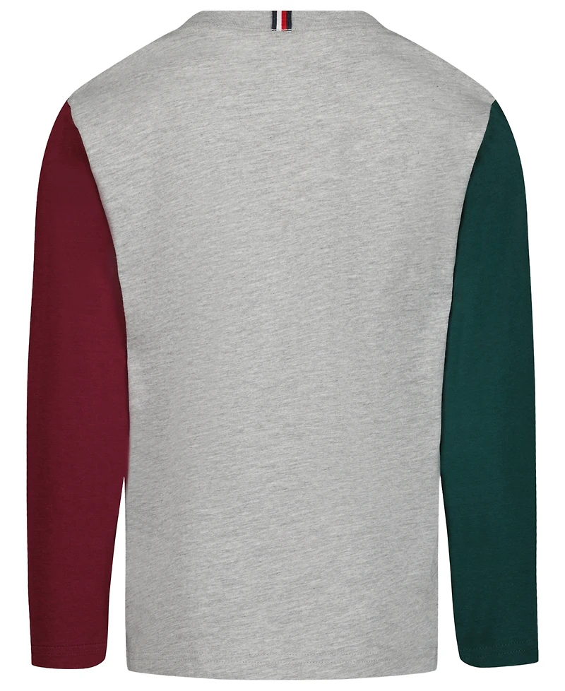 Tommy Hilfiger Boys' 2T-7 Mascot Puff Print Long-Sleeve T-Shirt, Created for Macy's