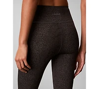 Calvin Klein Performance Women's Icon Sport 7/8 Snake-Print High-Rise Leggings