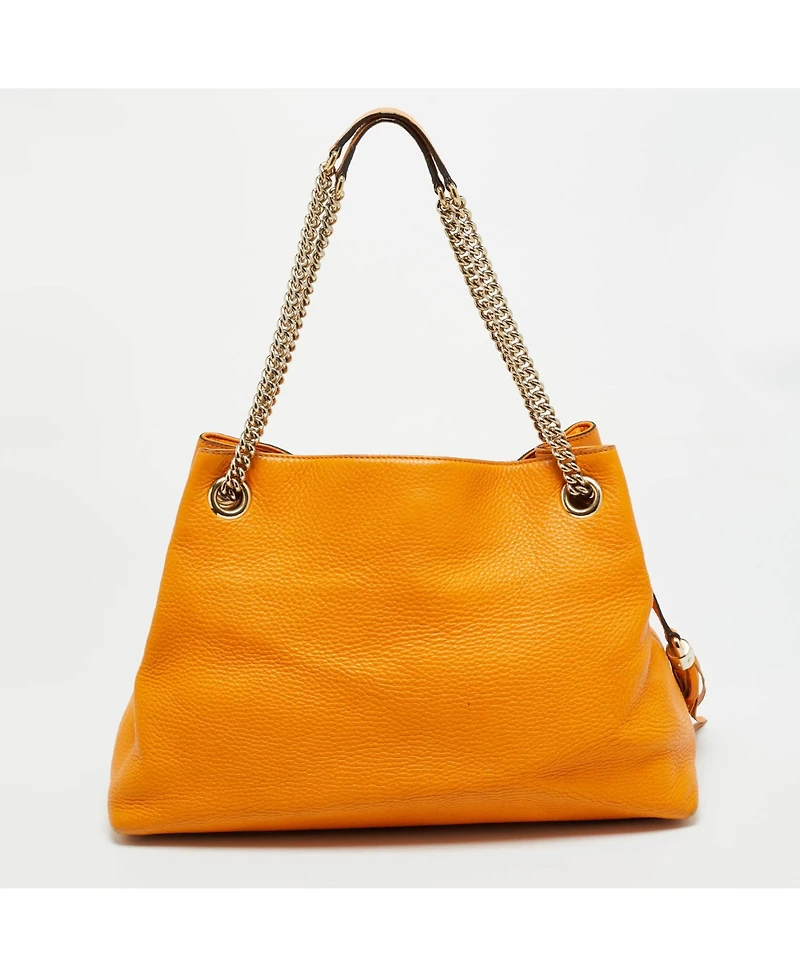 Pre-Owned Gucci Soho Medium Leather Chain Shoulder Bag