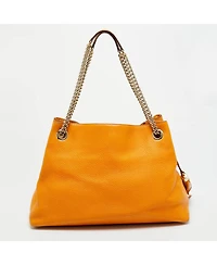 Pre-Owned Gucci Soho Medium Leather Chain Shoulder Bag