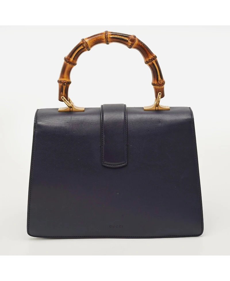 Pre-Owned Gucci Women's Dionysus Leather Bamboo Top Handle Satchel
