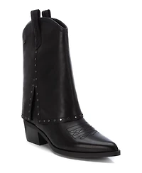 Xti Women's Leather Italian Western Booties Carmela Collection