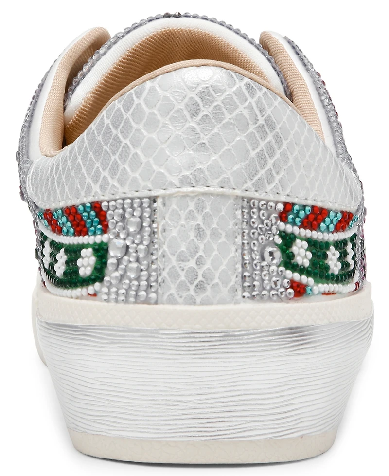 Betsey Johnson Women's Calle Holiday Lace-Up Sneakers