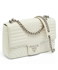 Pre-Owned Prada Women's Diagramme Quilted Leather Flap Shoulder Bag